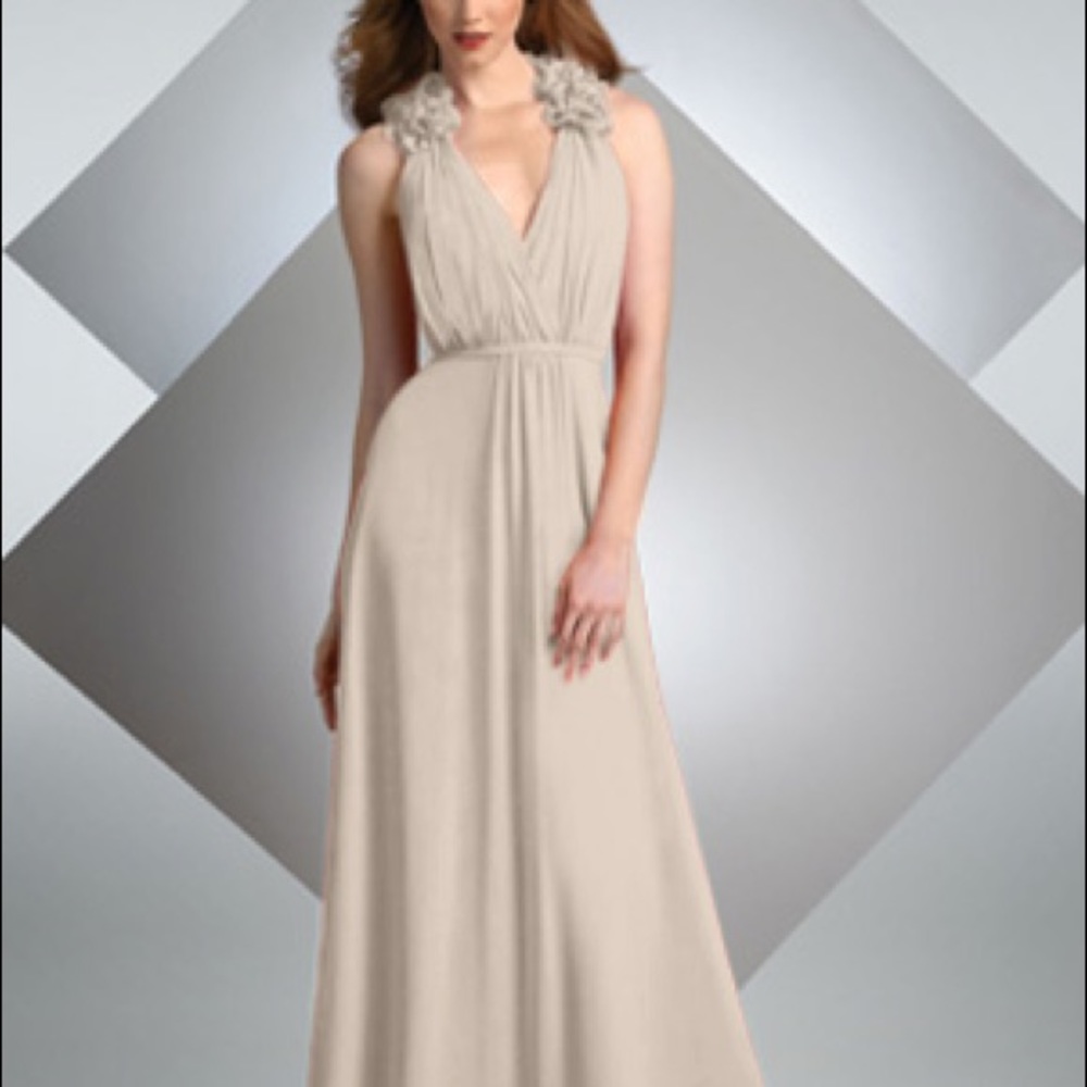 Bari jay Grecian beige dress style 227